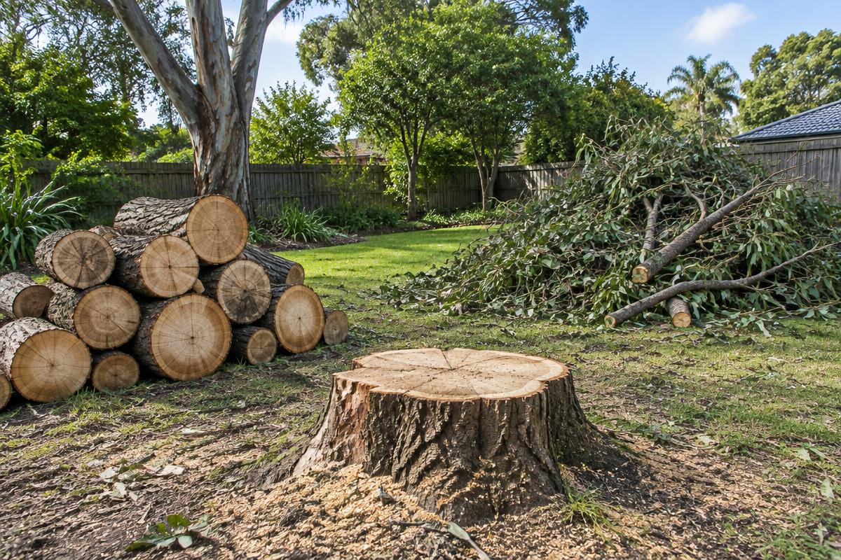 Tree Removal illustrative property services scene